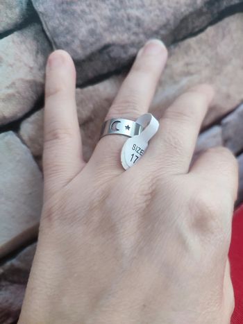 Bague taille 17 en acier inoxydable homme et femme