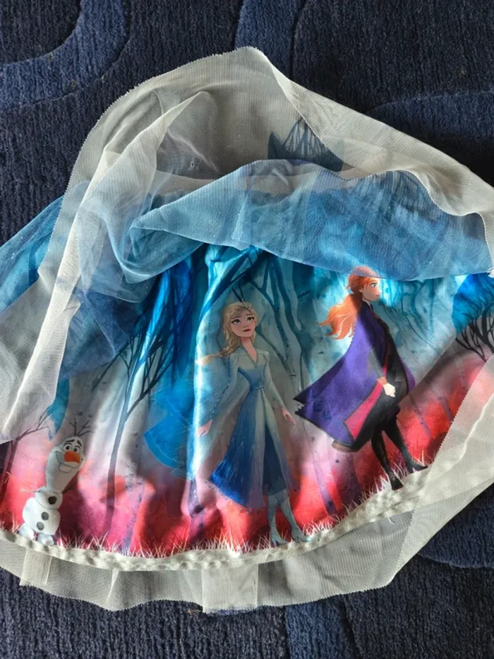 Jupe tulle paillettes Reine des Neiges Frozen 6 ans 116 cm - photo numéro 3
