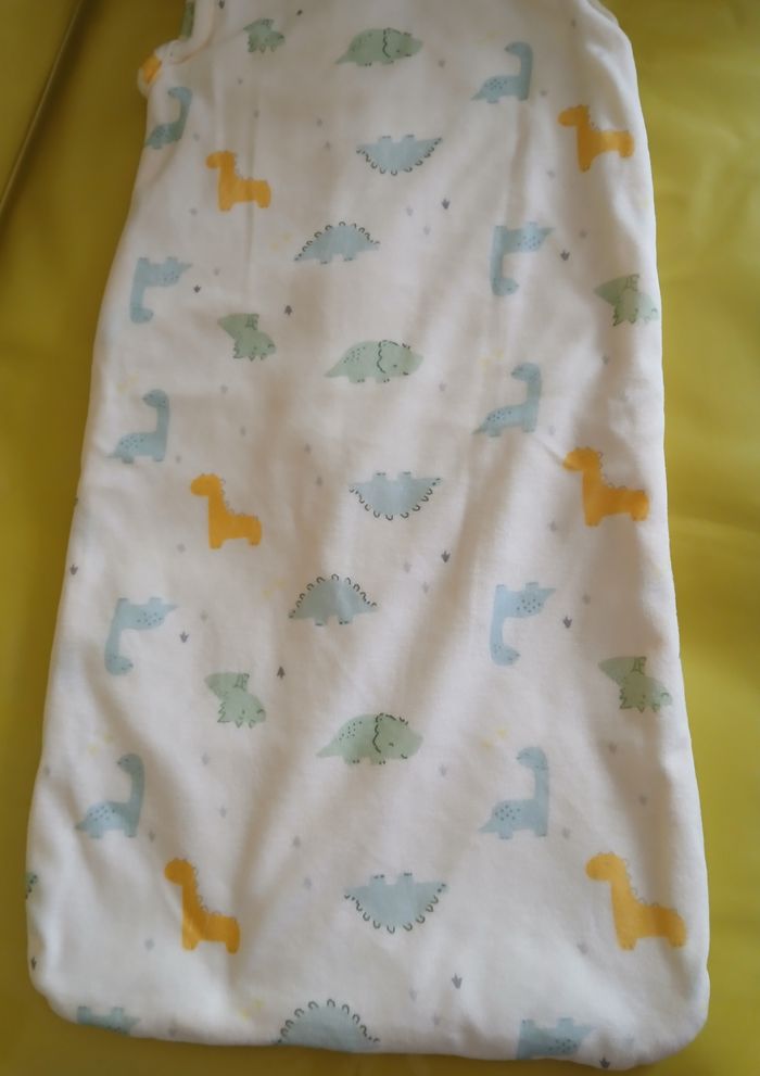 turbulette gigoteuse garcon dinosaure en velours chaud 70 cm - photo numéro 3