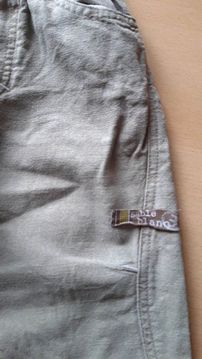 Pantalon en lin et coton 18 mois - photo numéro 2