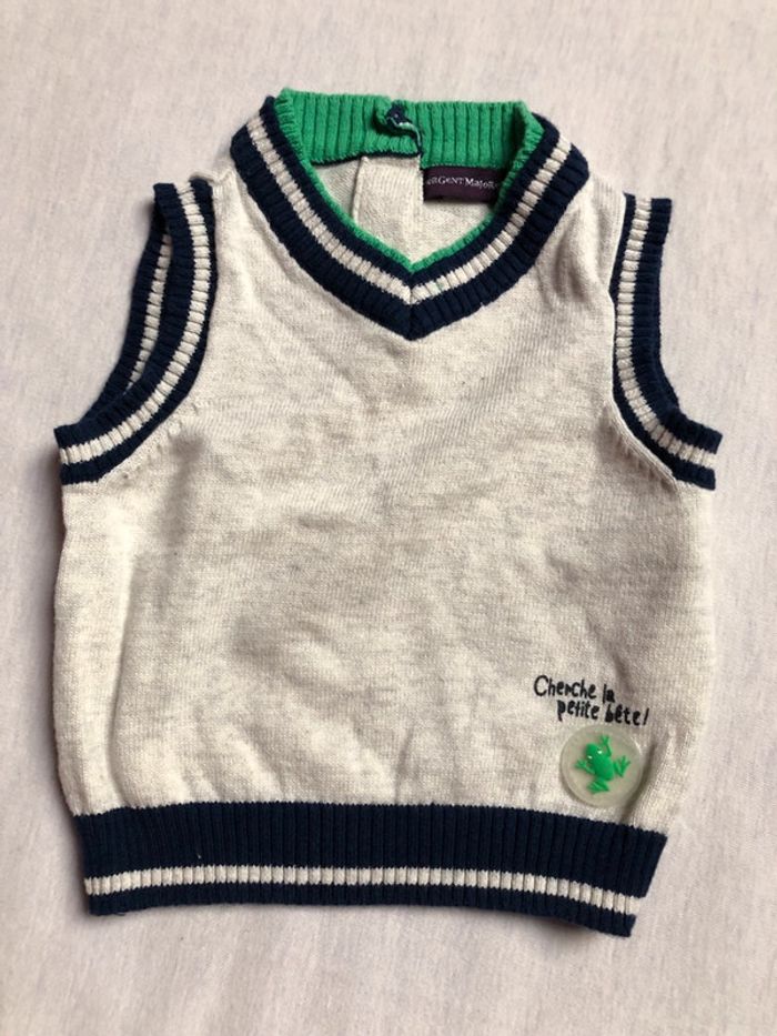 Pull sans manches sergent major