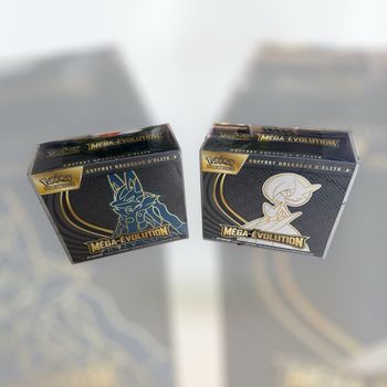 Duo Coffrets Dresseur d'Élite Pokémon ETB Méga Évolution Lucario & Gardevoir - MEO1
