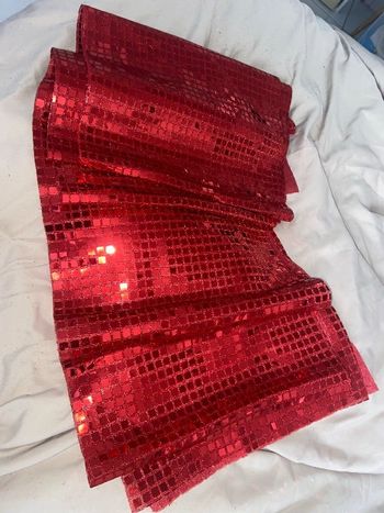 Lot de 2 chemin de table couleur rouge 30x275cm