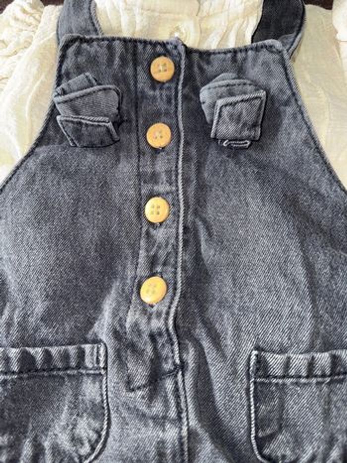 Ensemble salopette chemise - photo numéro 3