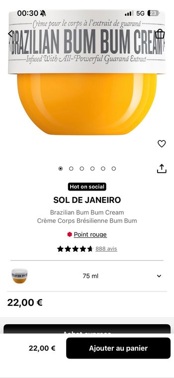 Crème corp SOL DE JANEIRO