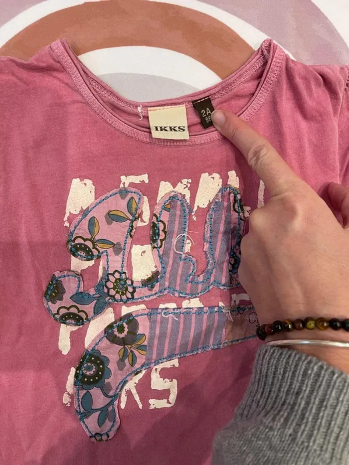 T-shirt bébé fille IKKS – Taille 2 ans / 86 cm - photo numéro 3