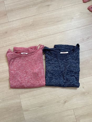 2 t shirts manches longues