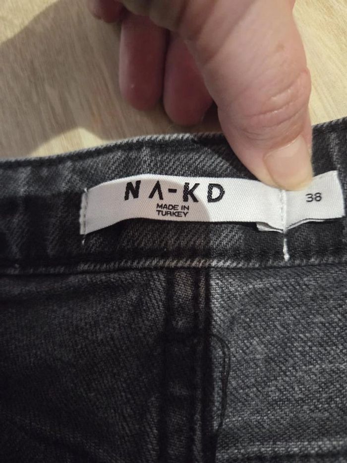 Jeans Na-kd noir taille M - photo numéro 5