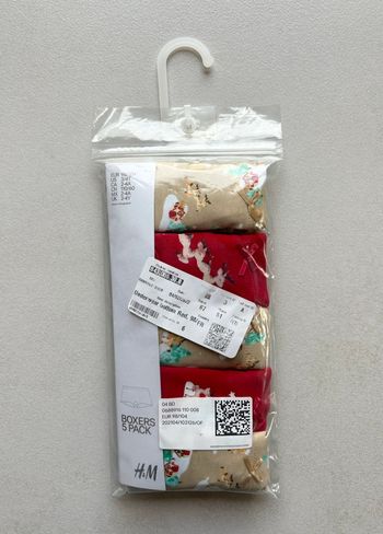 Boxers H&M Noel neufs 2/4 ans 98/104