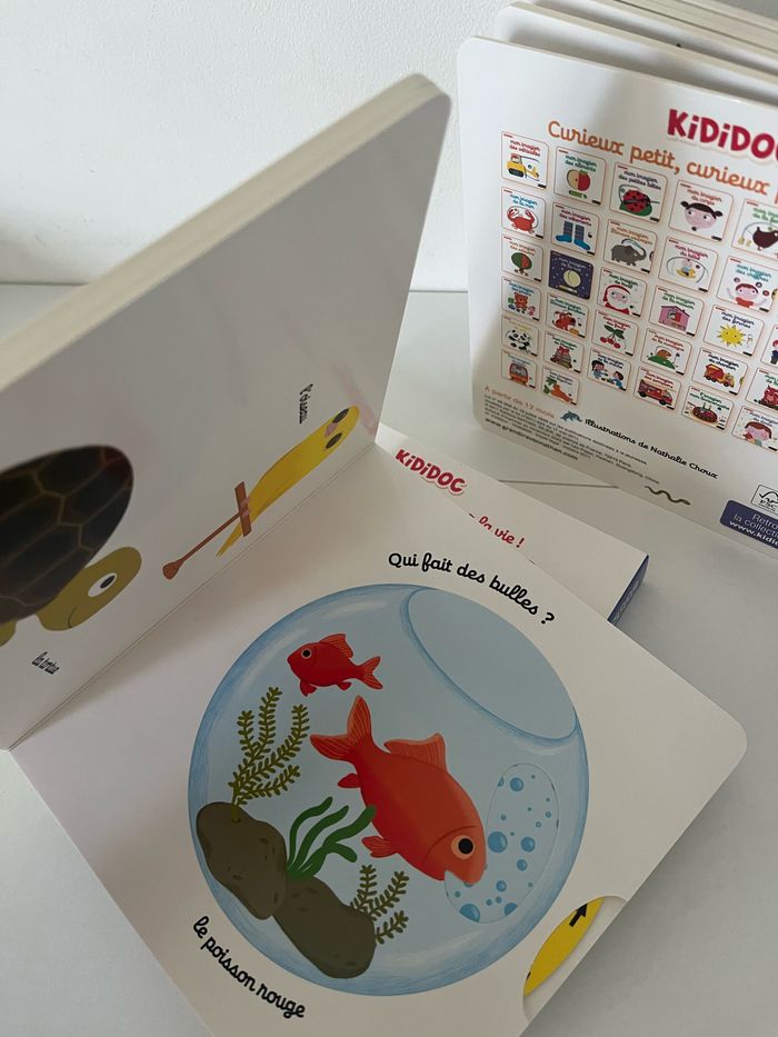 Lot 3 livres imagiers bébé KIDDOC - nathan - photo numéro 3