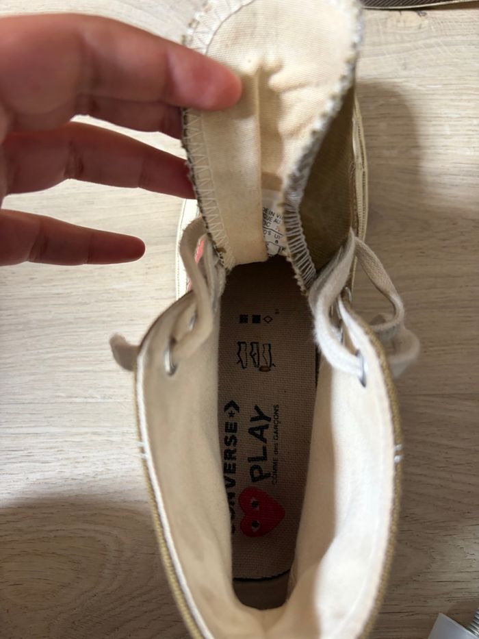 Converse x Comme des Garçons Play – Montantes kaki - photo numéro 7