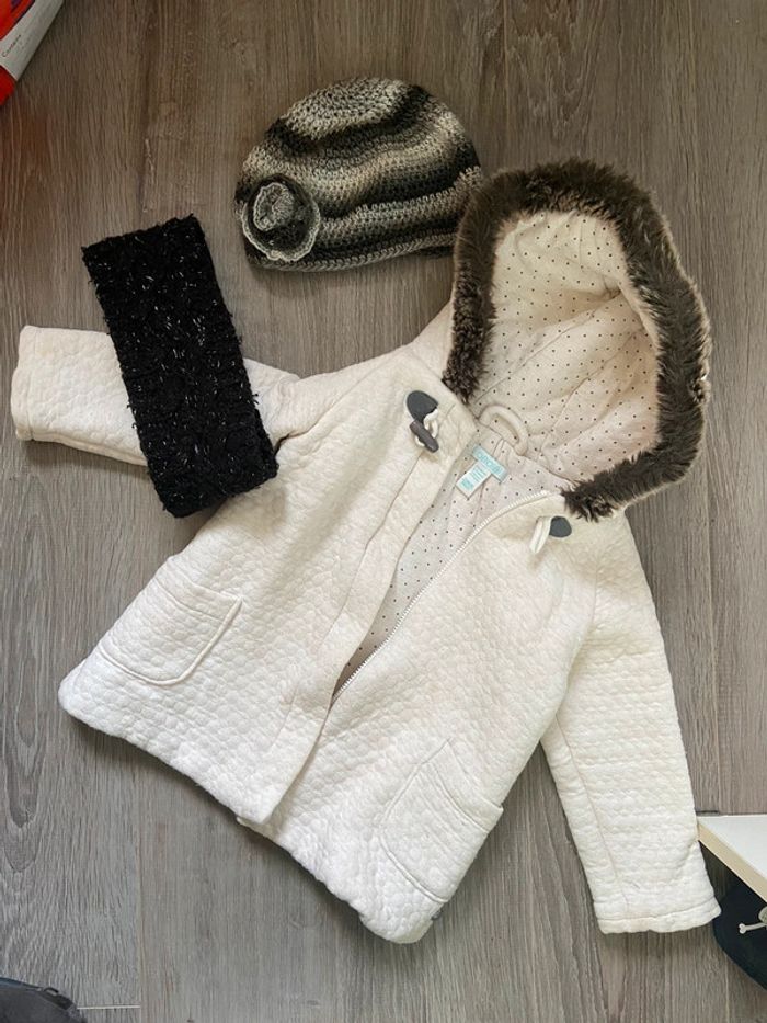 Manteau mi-saison fille 24 mois