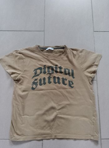 t-shirt manches courtes beige garçon XS (14 ans)