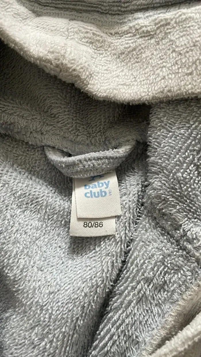 Peignoir bébé Baby Club – Taille 80/86 (12-18 mois) - photo numéro 2