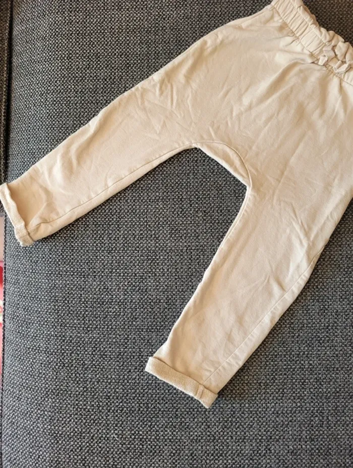 Pantalon sarouel fille molletonné 36 mois - photo numéro 4