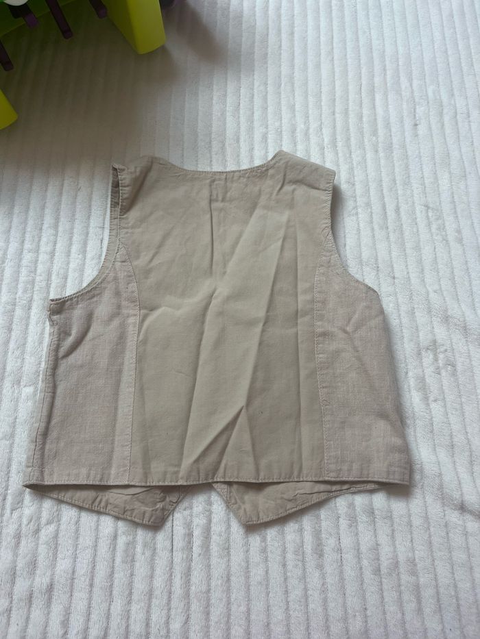 Gilet garçon H&M – Taille 18 mois (86 cm ) Beige – Cérémonie - photo numéro 4
