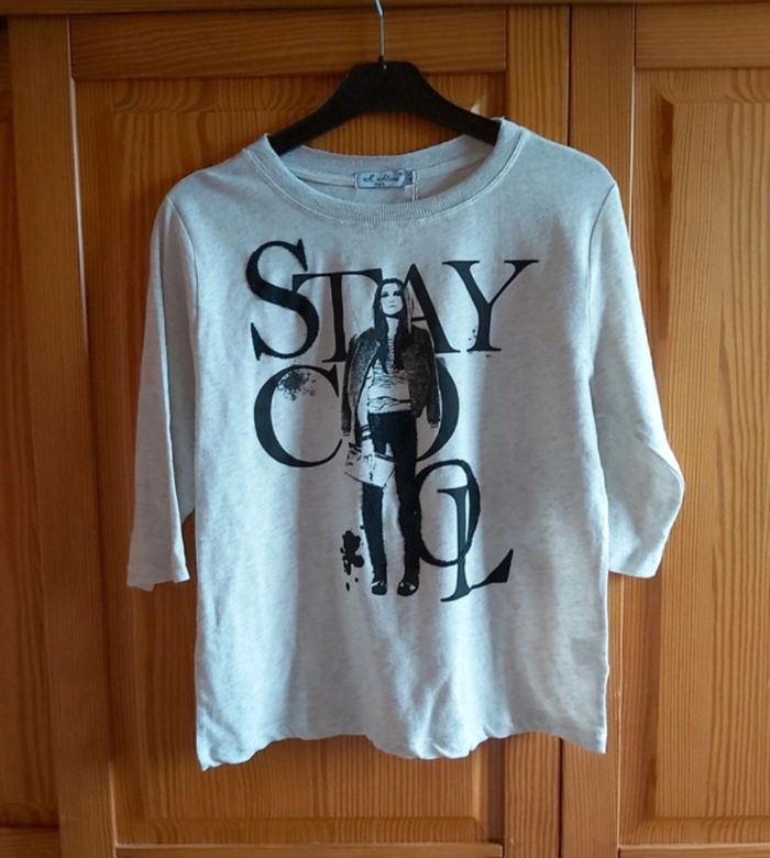 Tee-shirt neuf manche 3/4 (Taile M/L