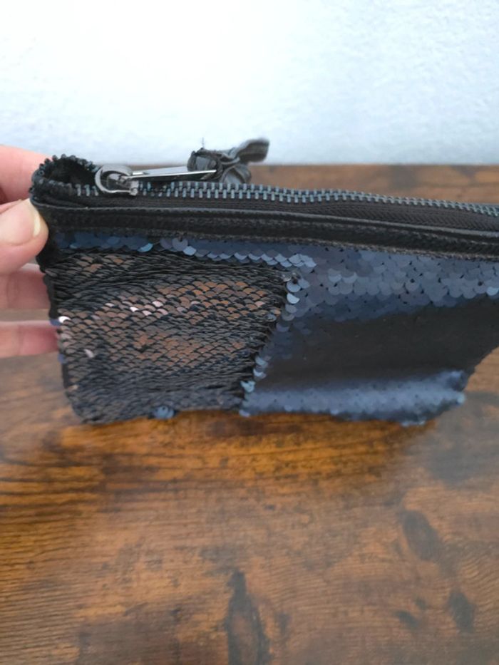 Magnifique pochette sequins réversible neuve avec étiquette - photo numéro 3
