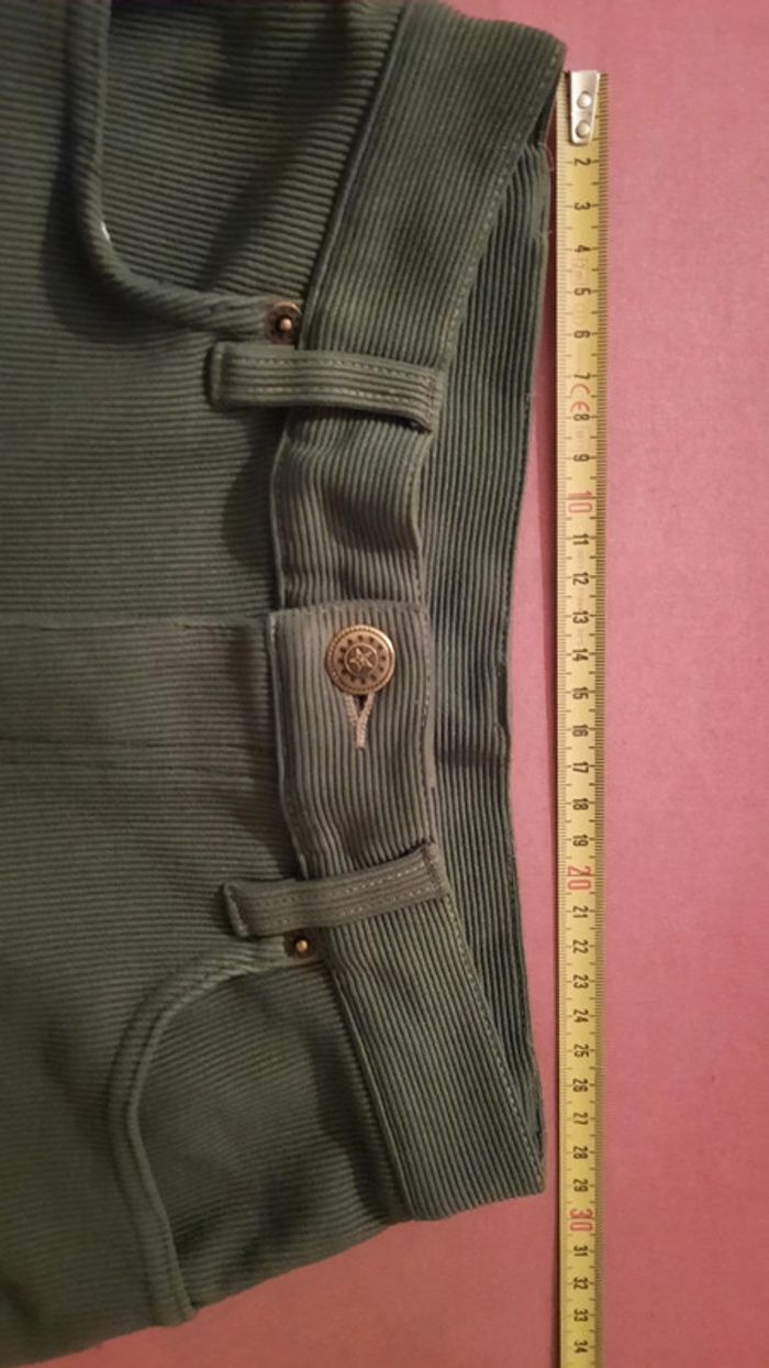 Pantalon femme T. 36 fine côtes - photo numéro 2