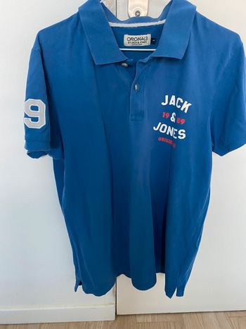Polo Jack&Jones bleu M homme