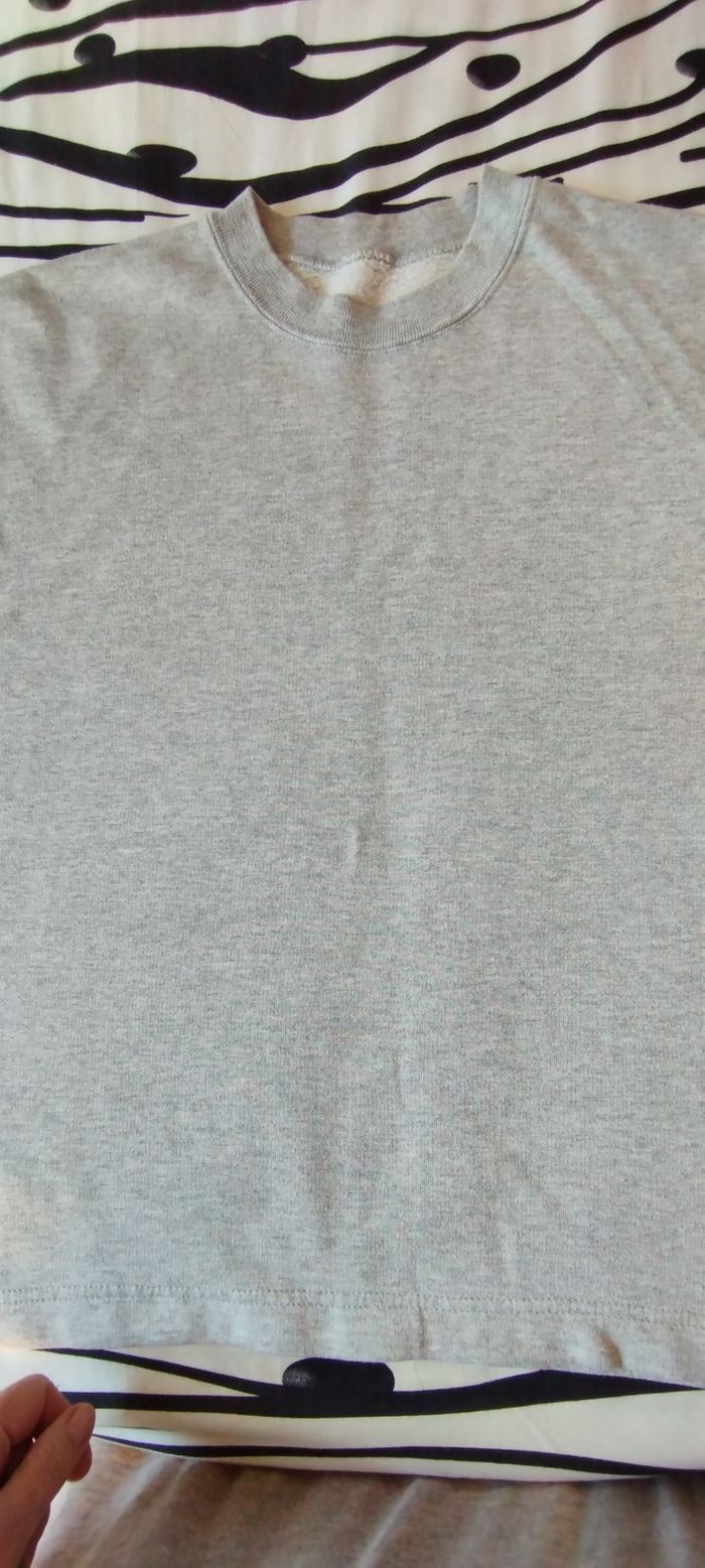 Sweat vintage gris Taille L - photo numéro 9