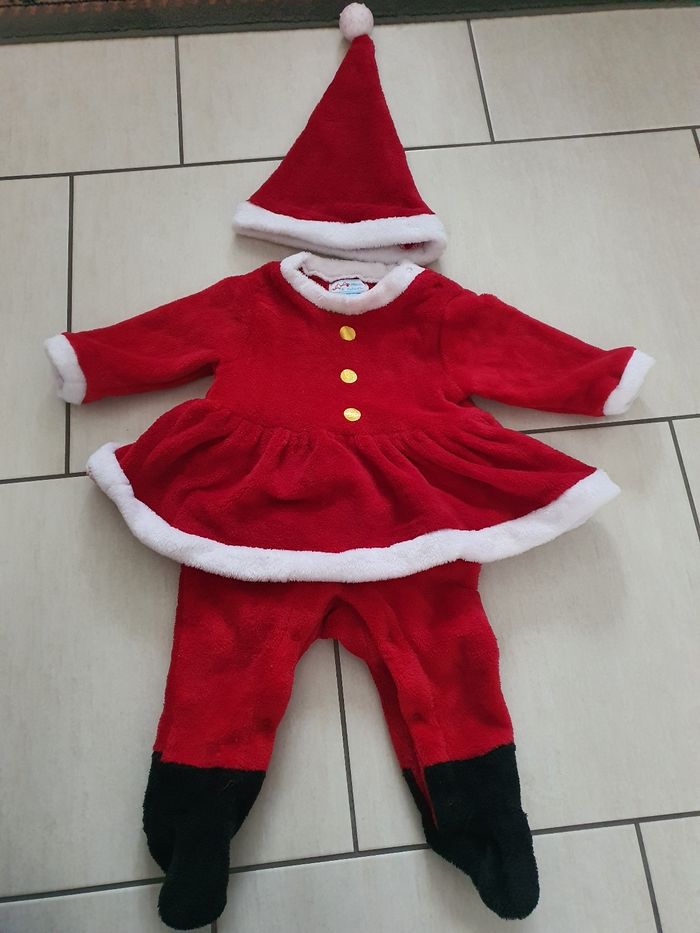 Costume mère Noël bébé 6 mous🤶