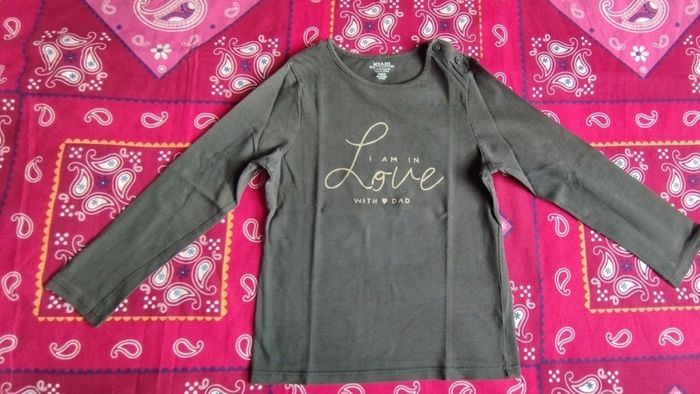 Tee shirt manches longues fille 36 mois