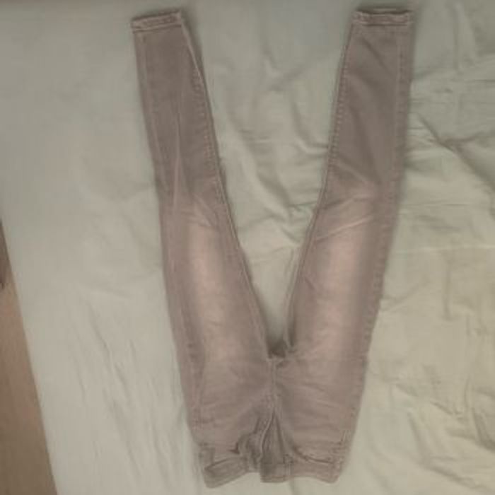 Pentalon gris taille haute stradivarius