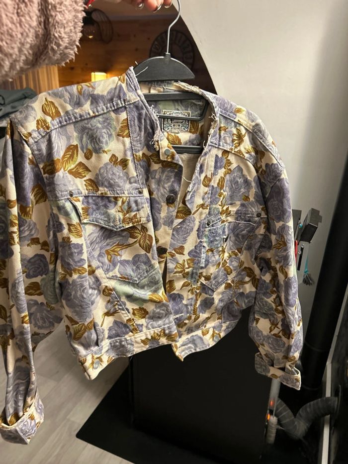 Veste courte en jeans