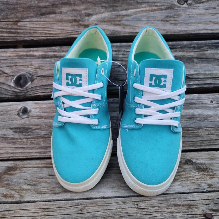 Baskets femmes élégantes rétro toile skate DC Shoes Bristol canvas bleu ciel taille 36 - photo numéro 6
