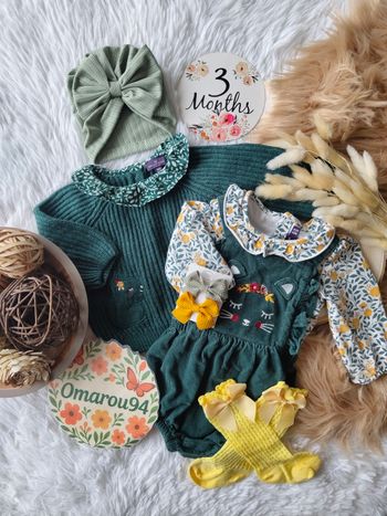 Ensemble sergent major fille 3 mois 🎀