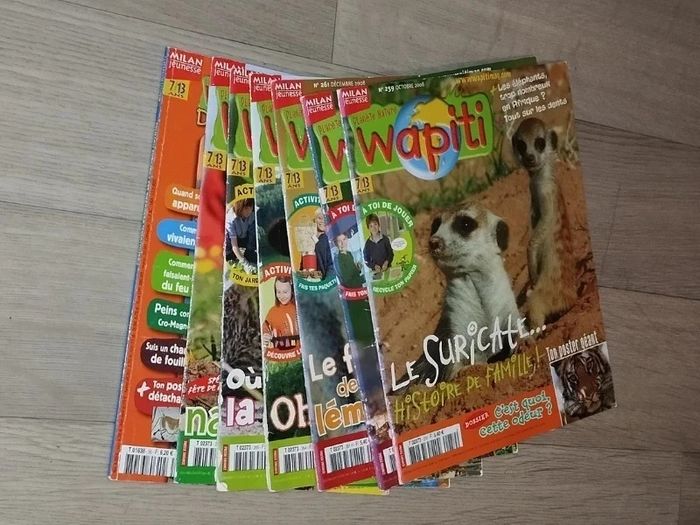 Lot de 7 magazines Wapiti année 2008-09 L025  7585218311 - photo numéro 3