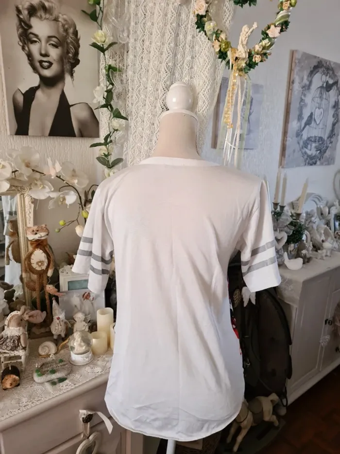 Blouse Blanche imprimée Zara Taille M - photo numéro 3