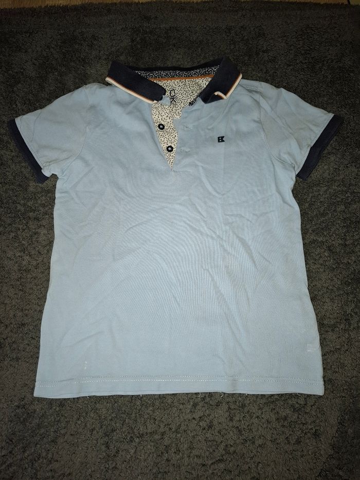Polo bleu cllair okaidi
