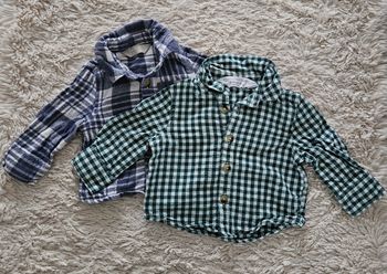Lot 2 chemises à carreaux 3 mois