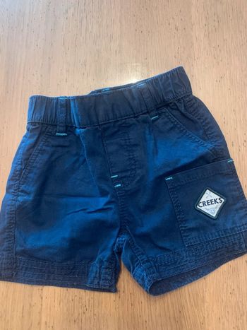 Short bleu marine creeks 12 mois