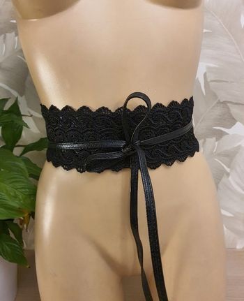 Ceinture dentelle noir