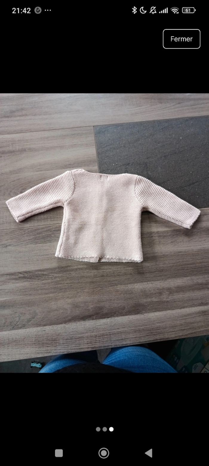 Gilet rose 3 mois - photo numéro 3