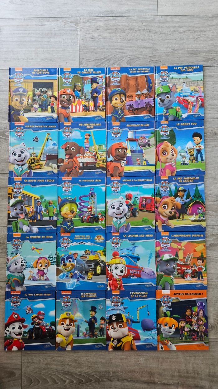 Lot 20 livres La Pat'patrouille