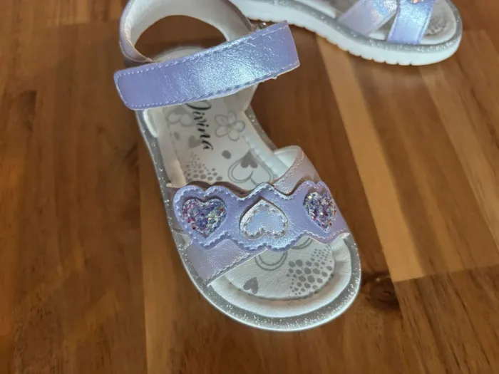Paire de nus pieds violet à scratch - photo numéro 4