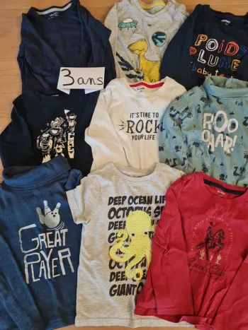 Lot de 9 tee-shirt 3 ans