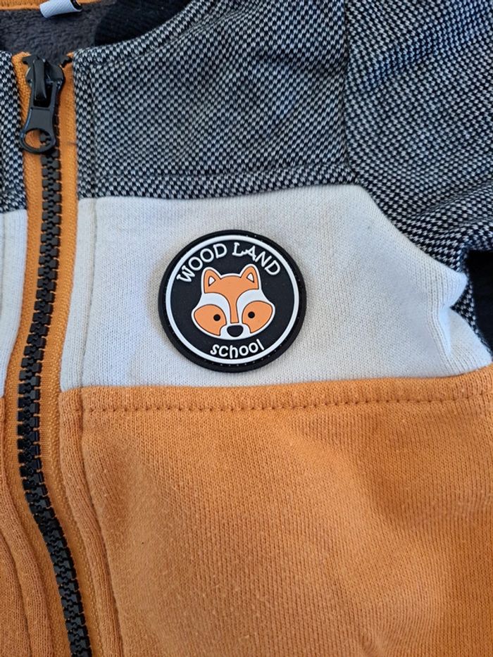 Veste demi saison renard moutarde et noire 3 mois - photo numéro 3