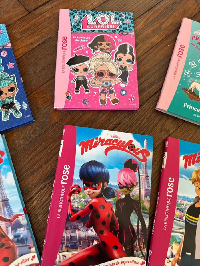 Lot 6 livres bibliothèque rose - photo numéro 3