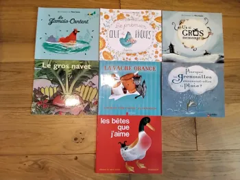 7 livres Des classiques du Père Castor.