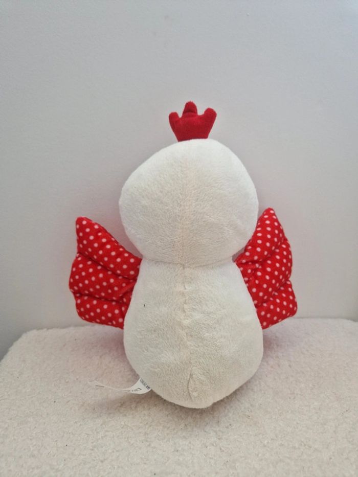 🧸 Peluche poule rouge et blanche 🧸 - photo numéro 3