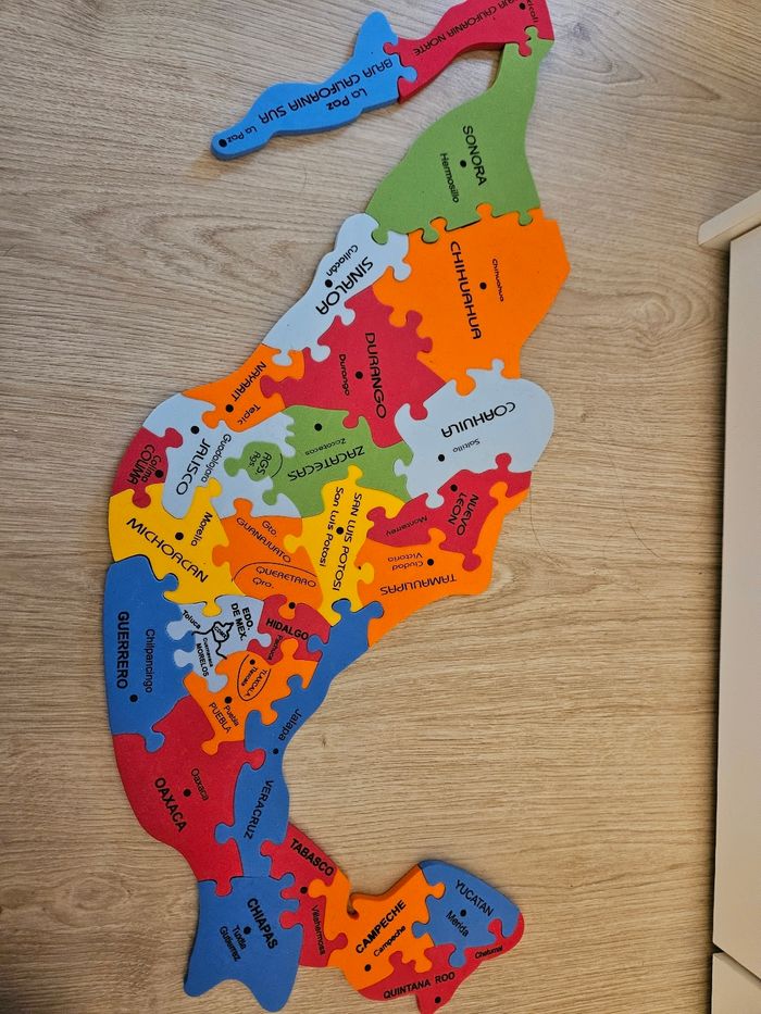 Puzzle provinces Mexique