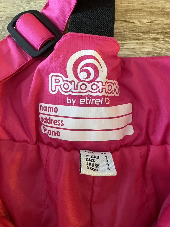 Combi salopette de ski fille rose Etirel - photo numéro 5