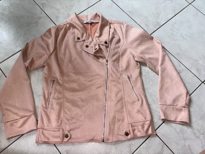 Veste perfercto légère rose pale