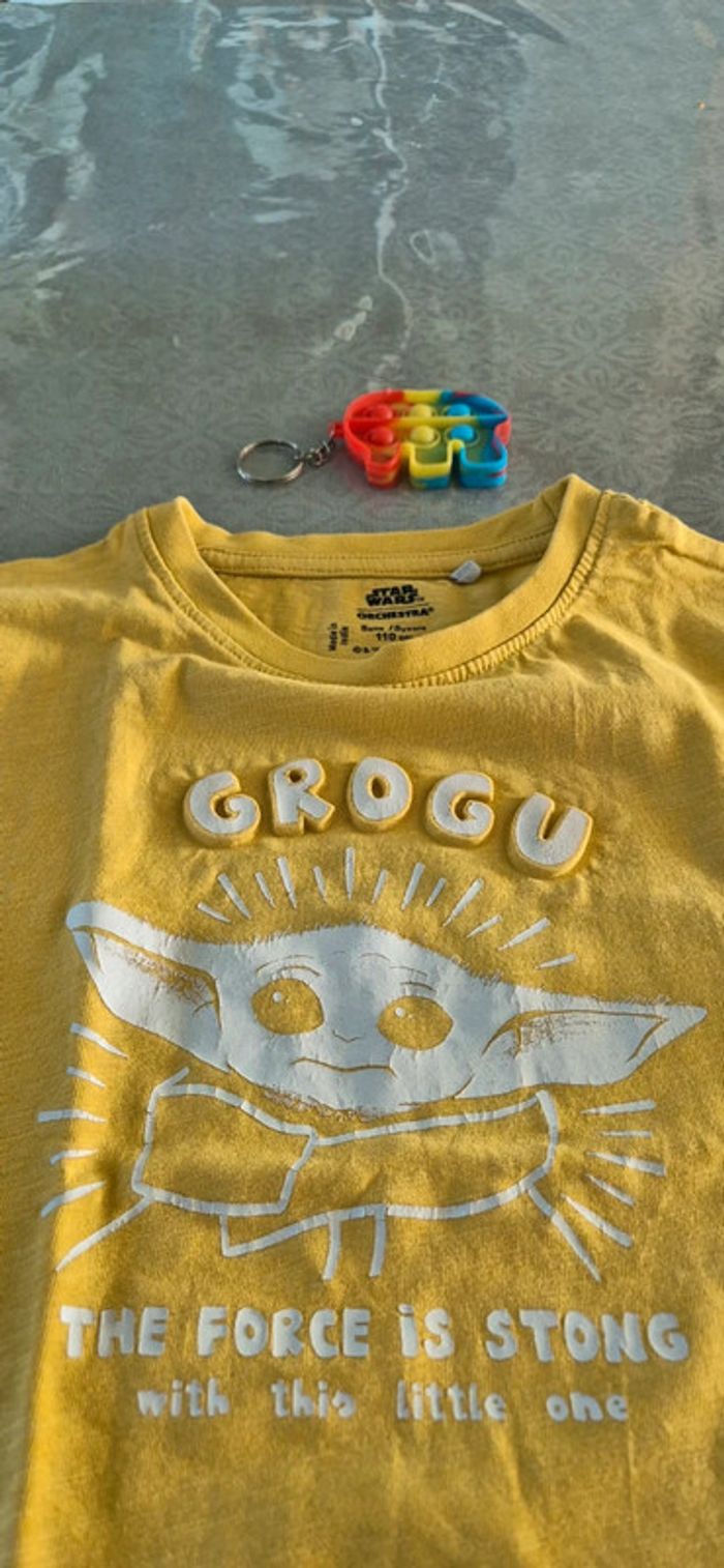 Tee-shirt grogu star wars orchestra 5 ans - photo numéro 2