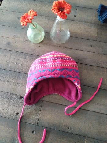 Bonnet fille style péruvien